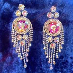 Iridescent Chandelier Earrings